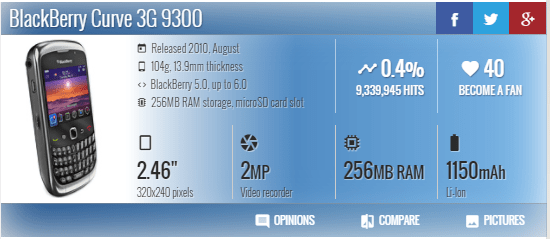 hard reset Blackberry Curve 3G 9300